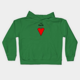 From Earth With Love Kids Hoodie